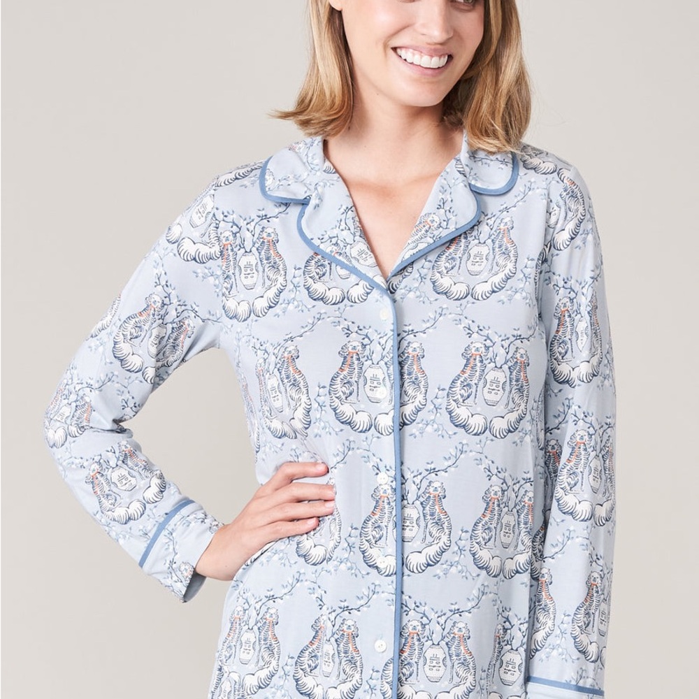 Spartina 449 Blue Paisley Pajama Top